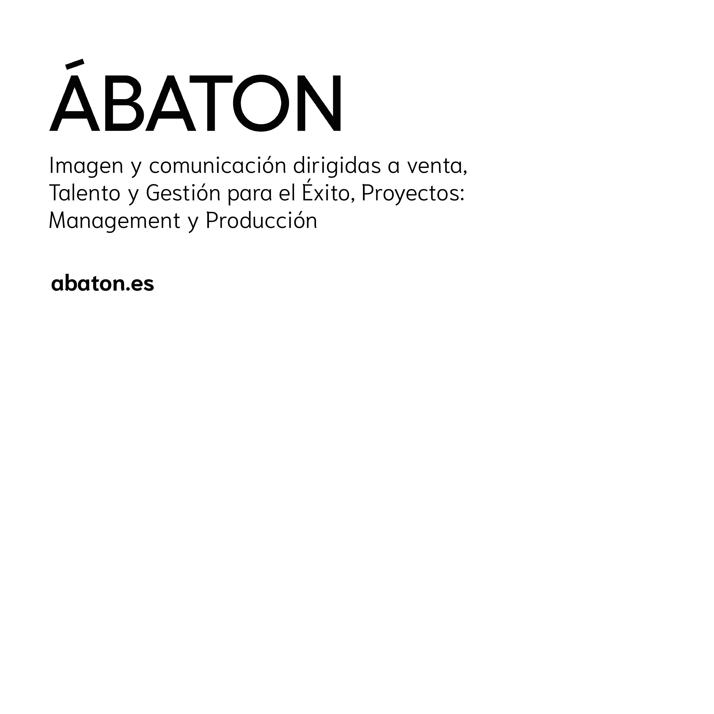 ÁBATON imagen y comunicación para éxito en proyectos y ventas